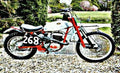 Dot Demon Scrambler motorbike A4 Photo Print