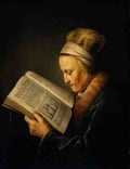 Dou Gerard Old Woman Reading A Lectionary 5 A4 Photo Print