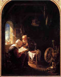Dou Gerrit The Bible Lesson Or Anne And Thomas 5 A4 Photo Print