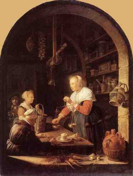 Dou Gerrit The Grocers Shop 5 A4 Photo Print