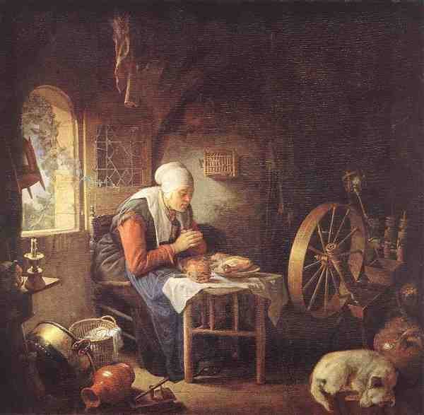Dou Gerrit The Prayer Of The Spinner 5 A4 Photo Print