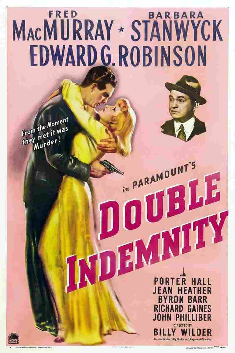 Double Indemnity 01  film star poster A4 Photo Print