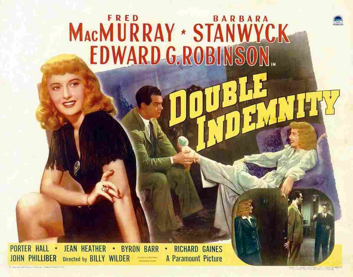 Double Indemnity 05  film star poster A4 Photo Print