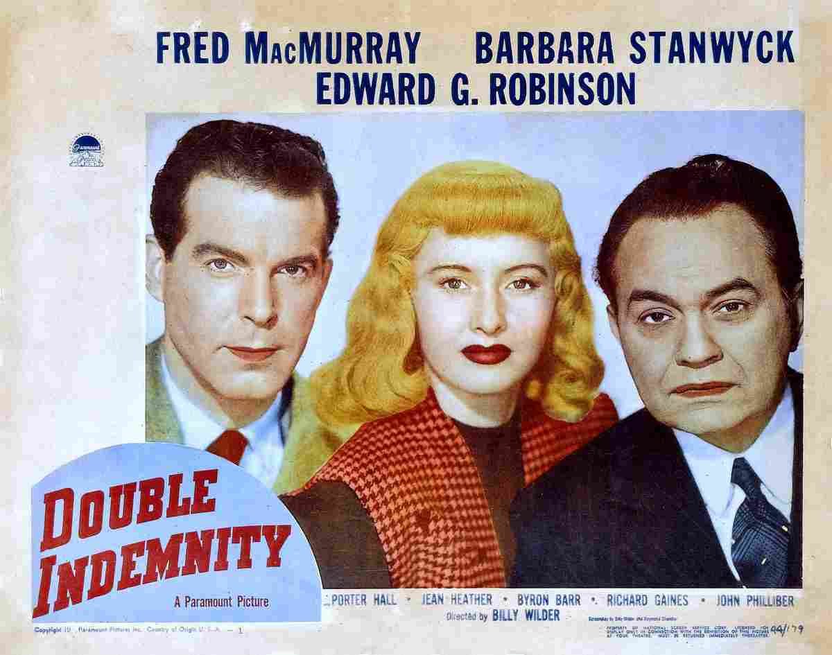 Double Indemnity 07  film star poster A4 Photo Print
