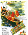 Double Mint Canoes Vintage Retro Advert Poster A4 Photo Print