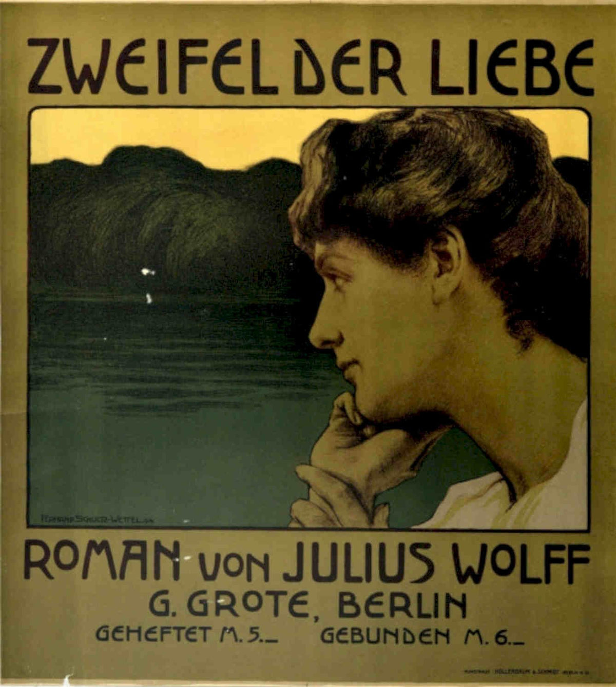 Doubt Love Wolf Vintage Retro Advert Poster A4 Photo Print