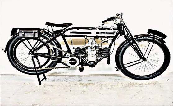 Douglas 1922 motorbike A4 Photo Print