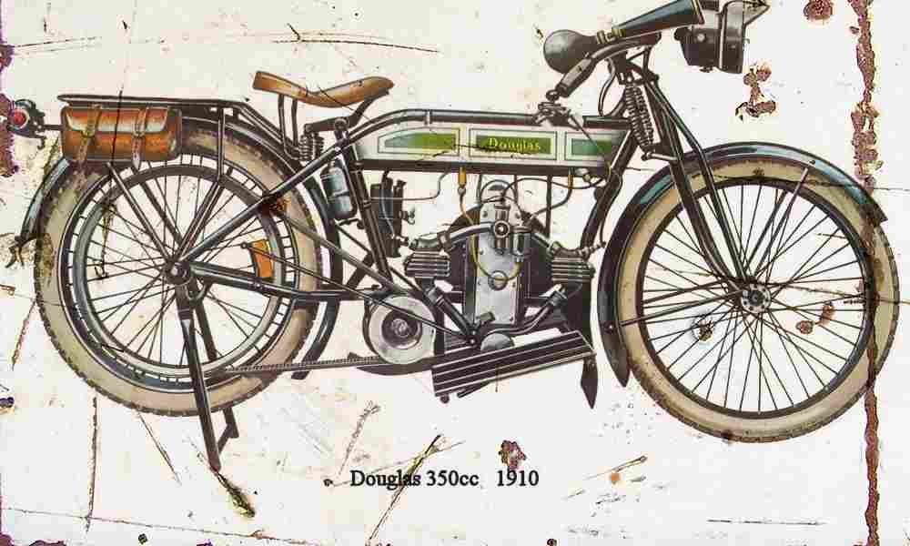Douglas 350 1910 Aged Vintage A4 Photo Print