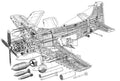 Douglas A 1 Skyraider cutaway A4 Photo Print