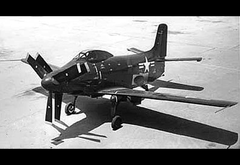 Douglas A2d Skyshark Prototype Attack Aircraft United States 4 Military A4 Photo Print