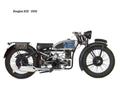 Douglas K32 1932 motorbike A4 Photo Print