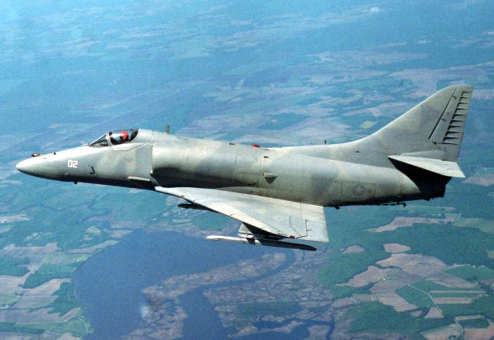 Douglas Skyhawk Lightweight Carrierborne Navy Fighter Usa 24 Military A4 Photo Print