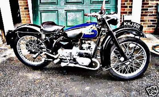 Douglas T35 motorbike A4 Photo Print