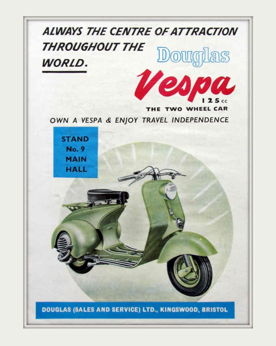 Douglas Vespa 125 Vintage Retro Advert Poster A4 Photo Print