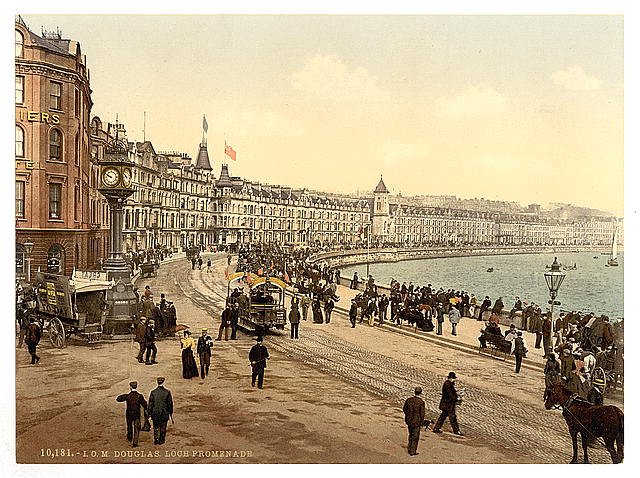 Douglas loch promenade Isle of Man 2 Vintage A4 Photo Print