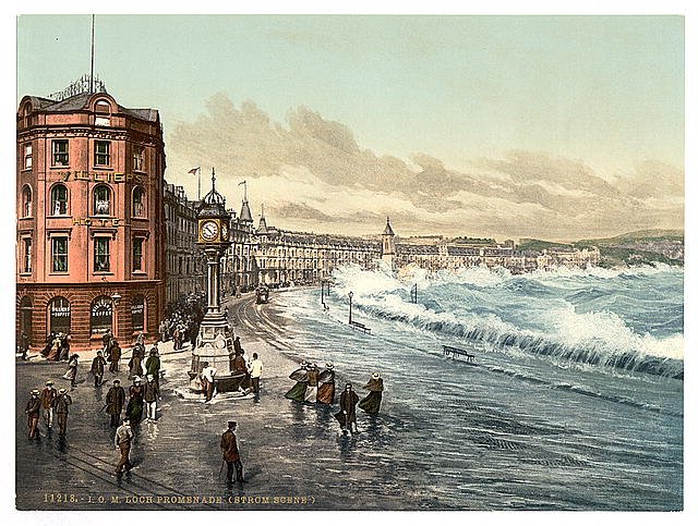Douglas loch promenade Isle of Man Vintage A4 Photo Print