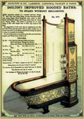 Doulton Hooded Baths Vintage Retro Advert Poster A4 Photo Print