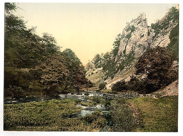 Dovedale Tissington Spires Derbyshire Vintage A4 Photo Print