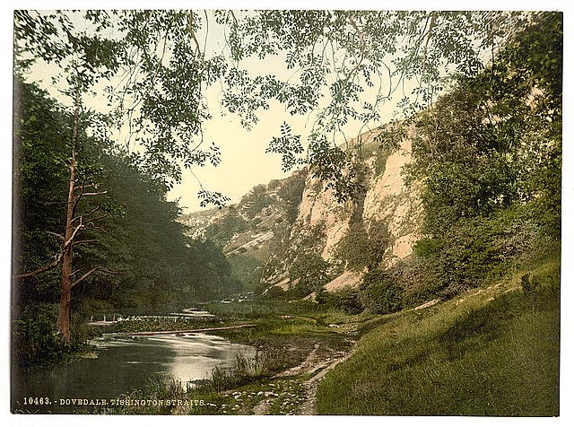 Dovedale Tissington Straits Derbyshire Vintage A4 Photo Print