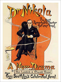 Dr Nikola Theatre Poster 1900s Vintage Retro Advert Poster A4 Photo Print