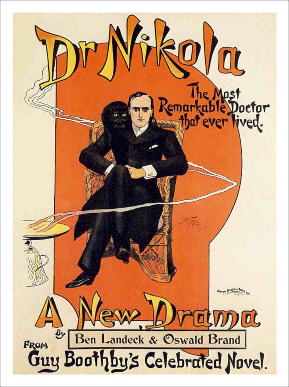 Dr Nikola Theatre Poster 1900s Vintage Retro Advert Poster A4 Photo Print