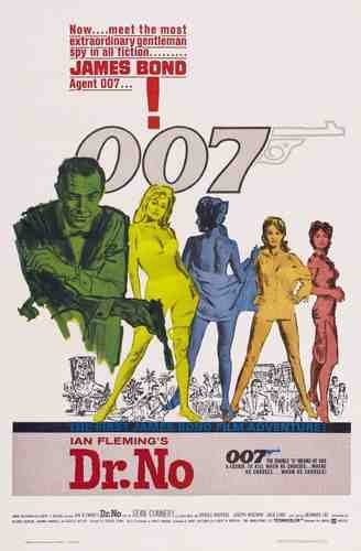  Dr No 01 film star poster A4 Photo Print