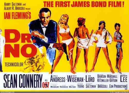  Dr No 02 film star poster A4 Photo Print