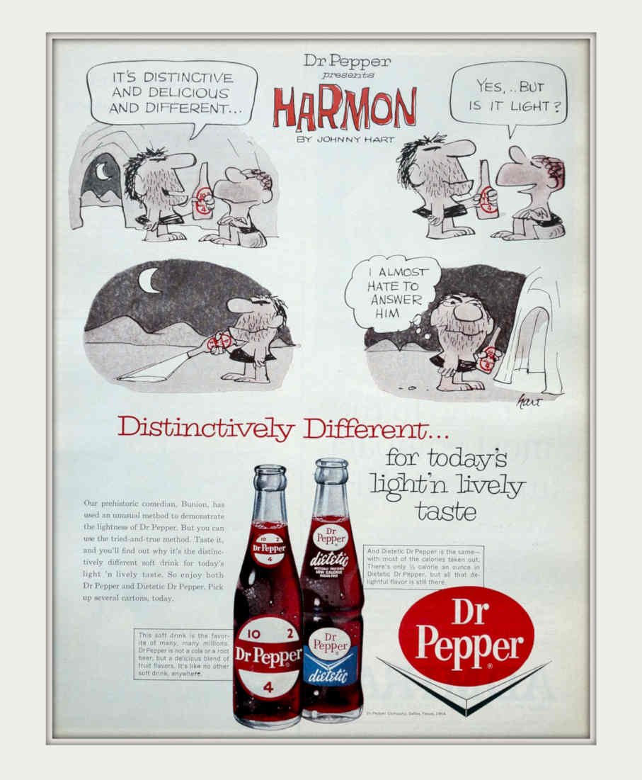 Dr Pepper Harmony Vintage Retro Advert Poster A4 Photo Print