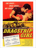 Dragstrip Girl Movie Poster Vintage Retro Advert Poster A4 Photo Print
