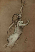 Draper Herbert 1863 1920 The International Studio 1910 Study for Flying Fish A4 Photo Print