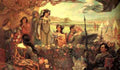 Draper Herbert James Lancelot And Guinevere A4 Photo Print