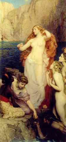 Draper Herbert The Pearls Of Aphrodite A4 Photo Print
