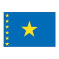 Drcongo Flag N1763 A4 Photo Print