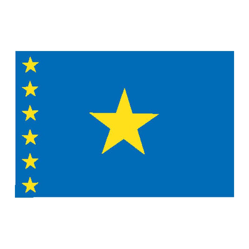 Drcongo Flag N1763 A4 Photo Print