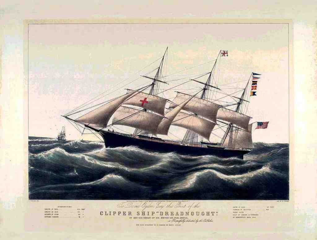 Dreadnought Ship Vintage A4 Photo Print