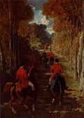 Dreux Alfred De Le Depart Pour La Chasse A4 Photo Print