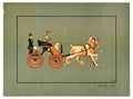 Driving Pair Carriage Vintage Retro Advert Poster A4 Photo Print