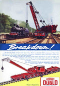 Dublo Breakdown Crane Vintage Retro Advert Poster A4 Photo Print