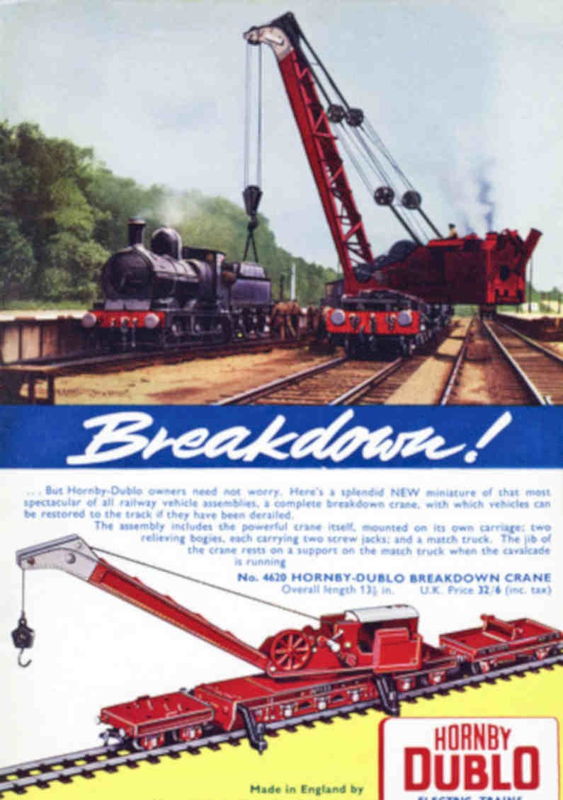 Dublo Breakdown Crane Vintage Retro Advert Poster A4 Photo Print