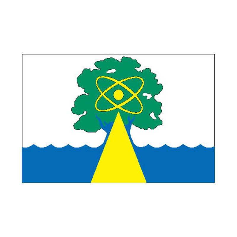 Dubna City Flag N3300 A4 Photo Print