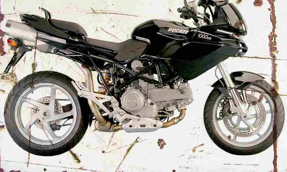 Ducati 1000DS Multistrada 2004 Aged Vintage A4 Photo Print