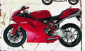 Ducati 1098 Superbike 2007 Aged Vintage A4 Photo Print