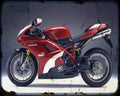 Ducati 1098R Puma Limited Edition Motorbike Vintage Aged A4 Photo Print