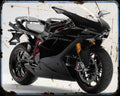 Ducati 1098S 07 Motorbike Vintage Aged A4 Photo Print