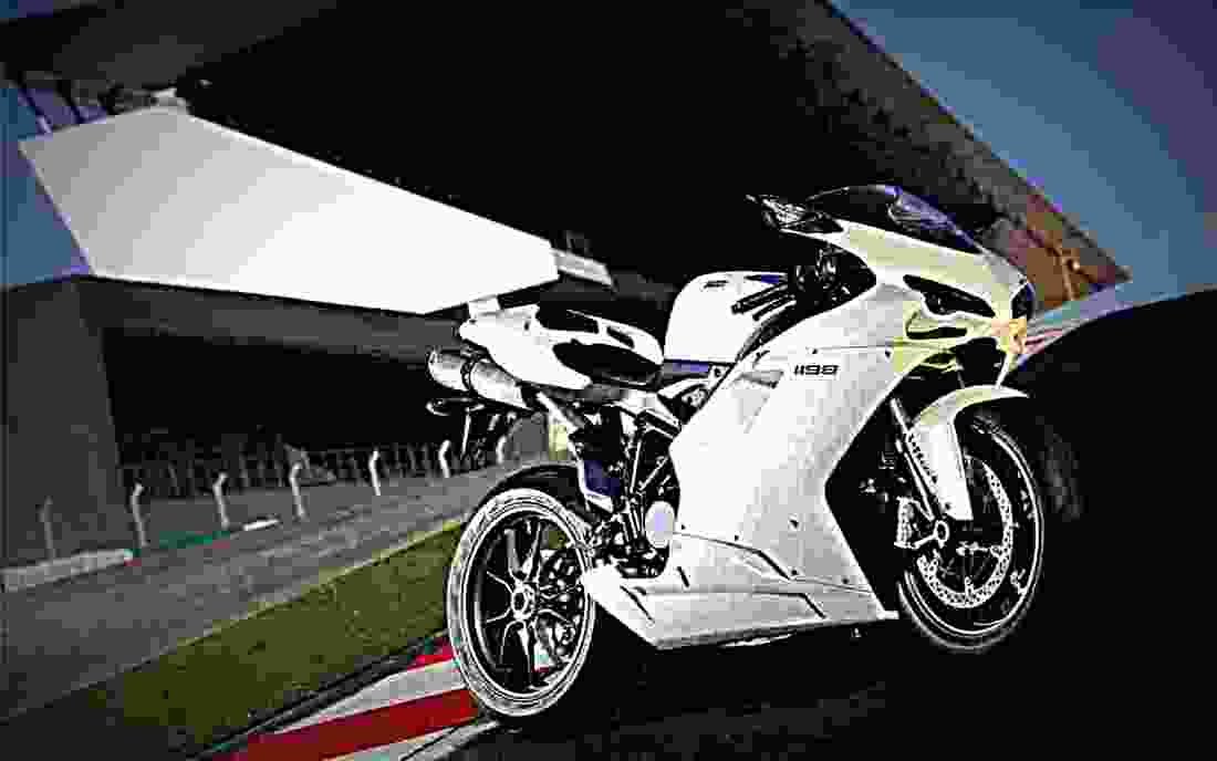 Ducati 1198 1198 1 motorbike A4 Photo Print