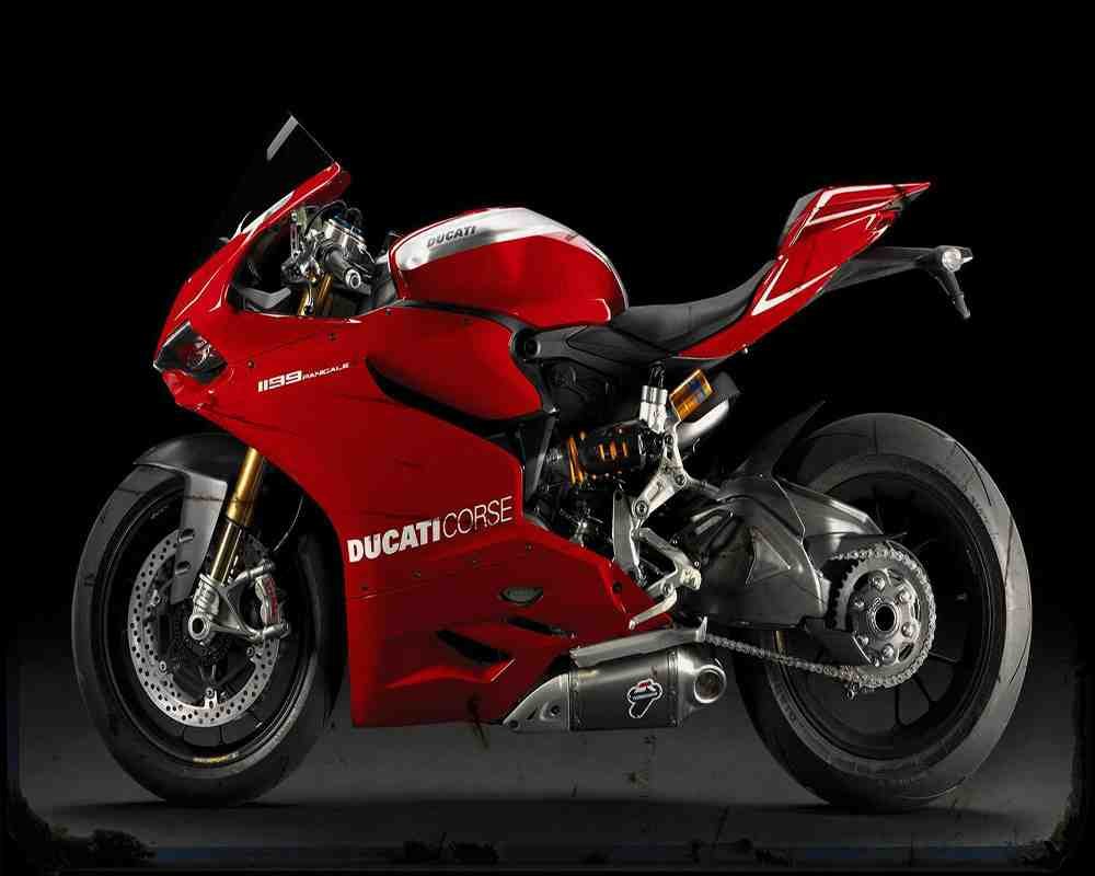 Ducati 1199R Panigale 14 Motorbike Vintage Aged A4 Photo Print