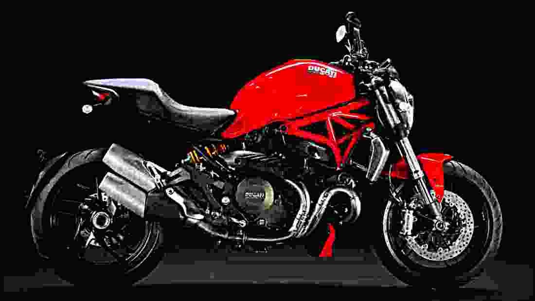 Ducati 1200S Monster 1200cc 3 motorbike A4 Photo Print