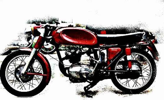 Ducati 125 Sport motorbike A4 Photo Print
