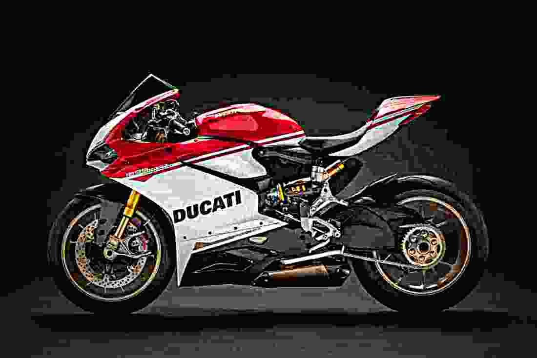 Ducati 1299 Panigale S Anniversario 2017 2 motorbike A4 Photo Print