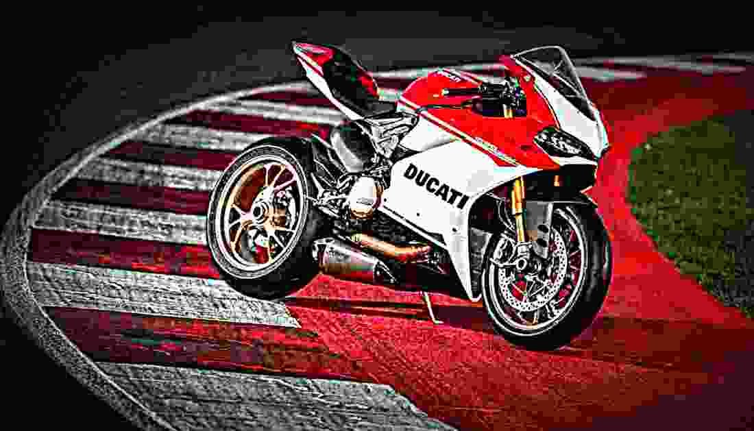 Ducati 1299 Panigale S Anniversario 2017 3 motorbike A4 Photo Print